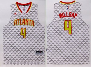 Maillot De Basket Eastern Atlanta Hawks Paul Millsap 4 Tissus Sportif Fans Edition Blanc